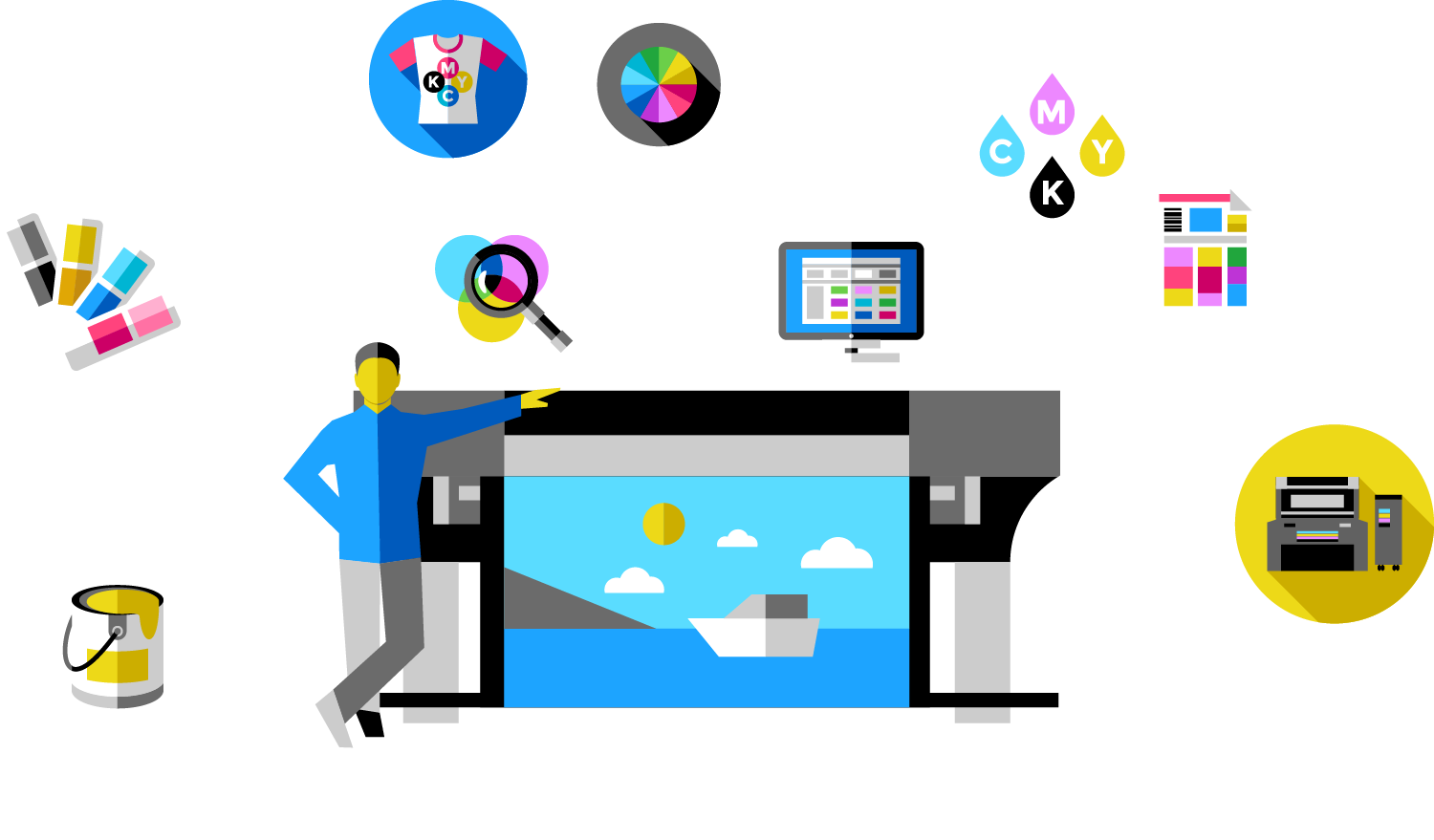 Print Service Vector